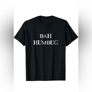 Black 'Bah Humbug' T-Shirt